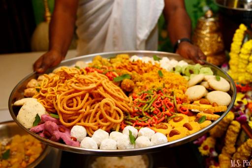 Traditional plate of Indian sweets