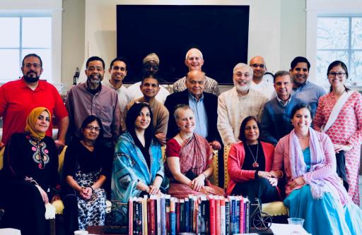 ISKCON members and academics after a conference in the US