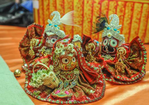 Mini Lord Jagannatha, Baladeva and Subhadra Deities